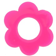 Colgante flor acrílico 18 mm - Rosa fluorescente x1|raw }}