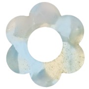 Colgante Flor Acetato 18 mm - Carey - Azul Cielo - Blanco Nacarado x1|raw }}