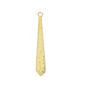 Dijes gotas estrelladas agudas 15 mm Dorado con oro fino x10