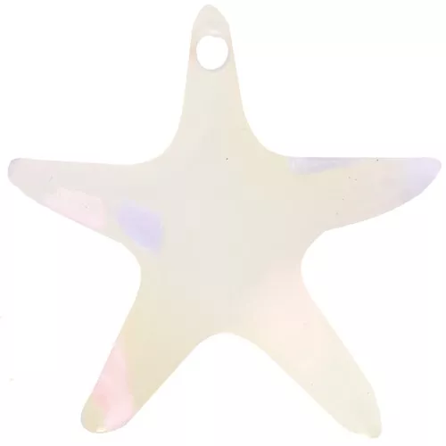 Colgante estrella de mar 20 mm en acetato - Terrazo Translúcido - Rosa - Violeta x1
