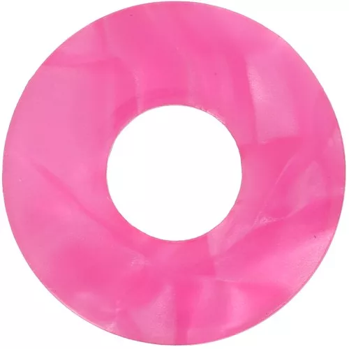 Colgante Donuts de acetato de 20 mm - Mármol frambuesa nacarado x1