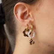 Lentejuela acrílica de corazón de 12 mm - Purpurina rosa x1