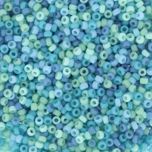 Miyuki Rocalla Mix 15/0 - Aqua x8g