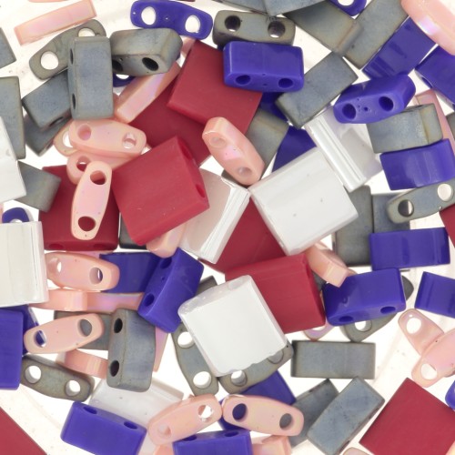 Mezcla de cuentas Miyuki - Cuarto - Mitad y cuentas de Tila - Amor x10g