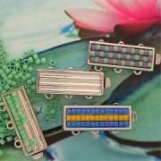 Cierre 3 vías 9.5x22 mm dorado x1