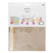 Surtido de 5 hojas imitación cuero 14.8x21 cm Metallic