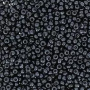 Cuentas de Rocalla Preciosa 15/0 - 1,5 mm, color «Jet Hematite», 20 g