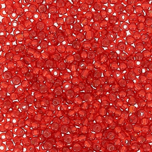 Cuentas de Rocalla Preciosa 15/0 - 1,5 mm Light Siam Silver Lined x 10 g