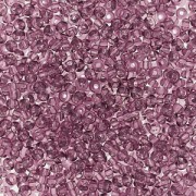Cuentas de Rocalla Preciosa 15/0 - 1,5 mm, color «Light Amethyst», 10 g