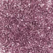 Cuentas de Rocalla Preciosa 15/0 - 1,5 mm, color «Light Amethyst», 10 g