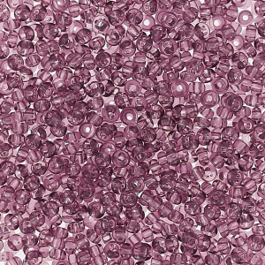 Cuentas de Rocalla Preciosa 15/0 - 1,5 mm, color «Light Amethyst», 10 g