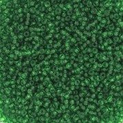 Cuentas de Rocalla Preciosa 15/0 - 1,5 mm verde botella x 20 g