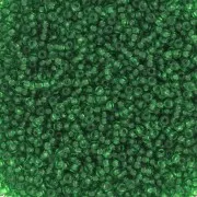 Cuentas de Rocalla Preciosa 15/0 - 1,5 mm verde botella x 20 g