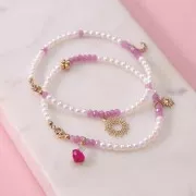 Colgante corazón de Cornalina 9x9 mm con cabujón de Aventurina 4 mm - Plata 925 x1