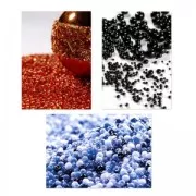 Preciosa Cuentas de rocalla 15/0 - 1,5 mm Siam claro x20g