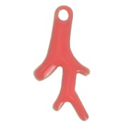 Dijes de coral 16x8 mm Resina epoxi - Coral rosa x6