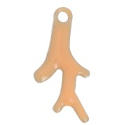 Dijes de coral 16x8 mm Resina epoxi - Light rose x6|raw }}