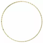 Anillo redondo de 50 mm para tejer y montar - Latón bruto x25