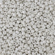 Rocalla Miyuki 11/0 961 - Chapadas en plata de ley brillante x 50 g