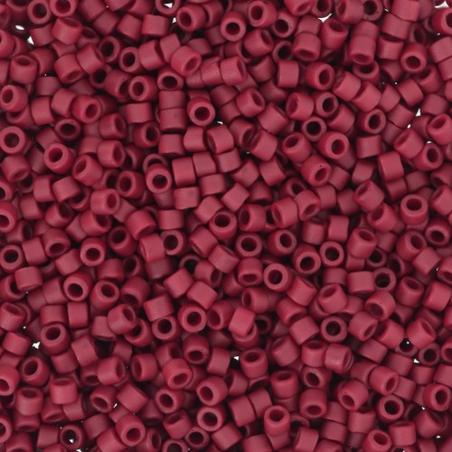 Miyuki Delica 11/0 DB0378 - Rojo Ladrillo Metálico Mate - paquete de 100g