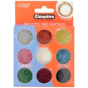 Surtido de 9 macetas de purpurina fina para plantas Cleopatra - Multicolor|raw }}