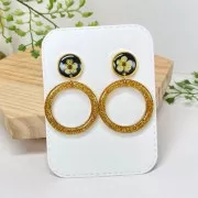 Surtido de 9 macetas de accesorios Cleopatra para resina - Oro - Plateado