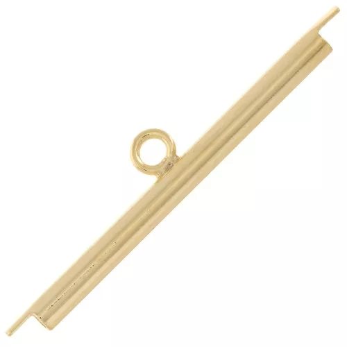 Punta para tejer para cuentas de rocalla Miyuki y Delica 30 mm - Dorado con oro fino