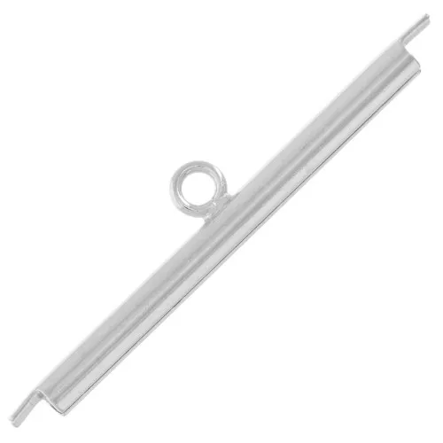 Punta para tejer cuentas de rocalla Miyuki y Delica 30 mm - Rodio x1