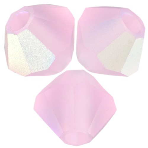 Preciosa rondelle cuentas - Cuenta 6 mm - Zafiro rosa AB mate x12