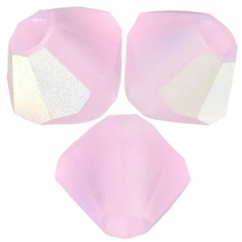 Preciosa rondelle cuentas - Cuenta 6 mm - Zafiro rosa AB mate x12