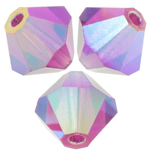 Preciosa cuentas rondelle - Cuenta rondelle 5 mm - Fucsia AB 2X x12