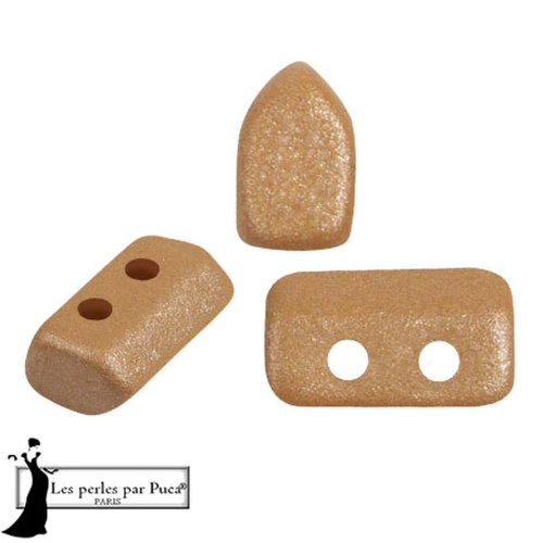 Cuentas de cristal Piros® by Puca® 2x5 mm - Cafe Caramel x10g