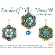 Cuentas de cristal Piros® by Puca® 2x5 mm - Lemon Tea x10g