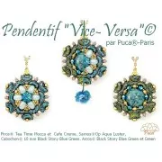 Cuentas de cristal Piros® by Puca® 2x5 mm - Lemon Tea x10g