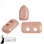 Cuentas de cristal Piros® by Puca® 2x5 mm - Milky Peach x10g