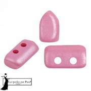 Cuentas de cristal Piros® by Puca® 2x5 mm - Milky Pink x10g|raw }}