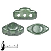 Cuentas de cristal Volos® by Puca® 4x8 mm - Riviera Bottle Green x10g|raw }}
