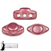 Cuenta de cristal Volos® de Puca® 4x8 mm - Riviera Cherry x10g