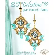 Cuentas de cristal Volos® de Puca® 4x8 mm - Riviera Naranja x10g