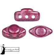 Cuentas de cristal Volos® by Puca® 4x8 mm - Riviera Siam Fucsia x10g