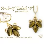 Athos 3D 3 agujeros® by Puca® 20x10 mm - Cereza Metalizado Mate x1