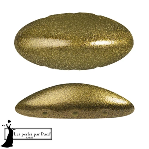 Athos 3D 3 agujeros® by Puca® 20x10 mm - Oro Metálico Mate x1