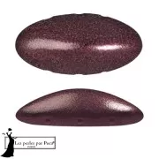 Athos 3D 3 agujeros® by Puca® 20x10 mm - Rojo viejo metalizado mate x1