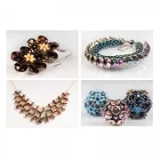 Ripple 12 mm Crystal California Silver  x10