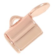 Punta para tejer para cuentas de rocalla Miyuki y Delica 5 mm - Dorado rosa x10