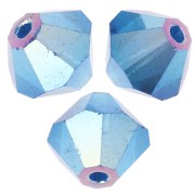 Preciosa cuentas rondelle - Cuenta rondelle 5 mm - Capri Blue AB 2X x12