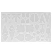 Molde de silicona para colgantes y Entrepieza de resina - Transparente|raw }}