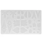 Molde de silicona para colgantes y Entrepieza de resina - Transparente