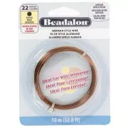 Hilo de cobre redondo de 0,64 mm - German Style Wire - Latón antiguo x 10 m