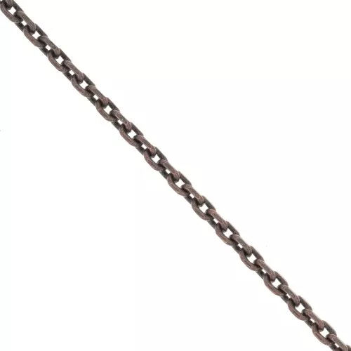 Cadena  2,5 mm cobrizo antiguo x1m